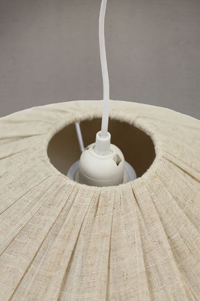 Top view of the Swanhaven Fabric Pendant Light