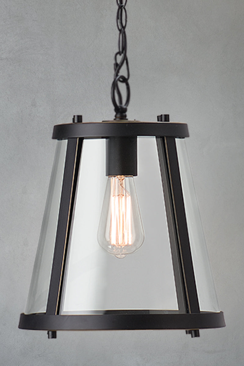 close up of pendant light