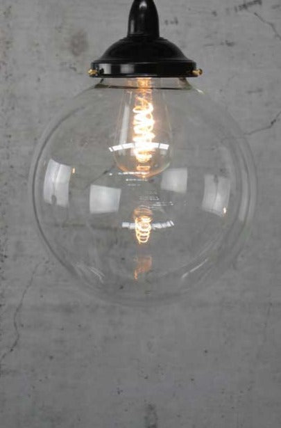 Pendant light with medium clear shade