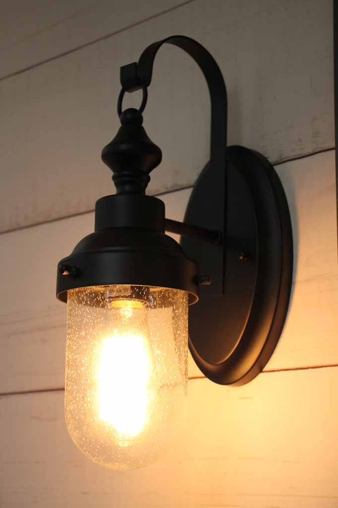 Black vintage outdoor wall light