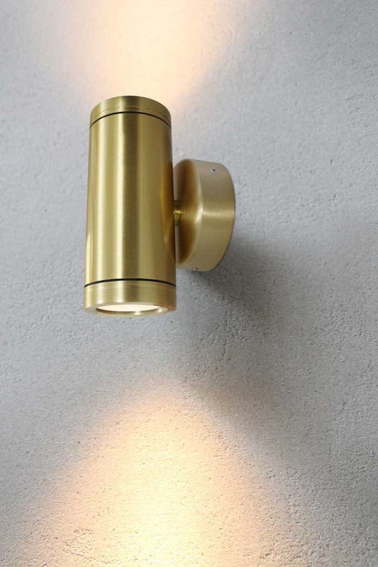 Polished-brass-up-down-spotlight