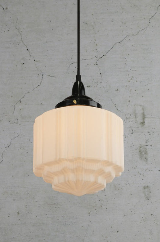 Deco glass ceiling pendant