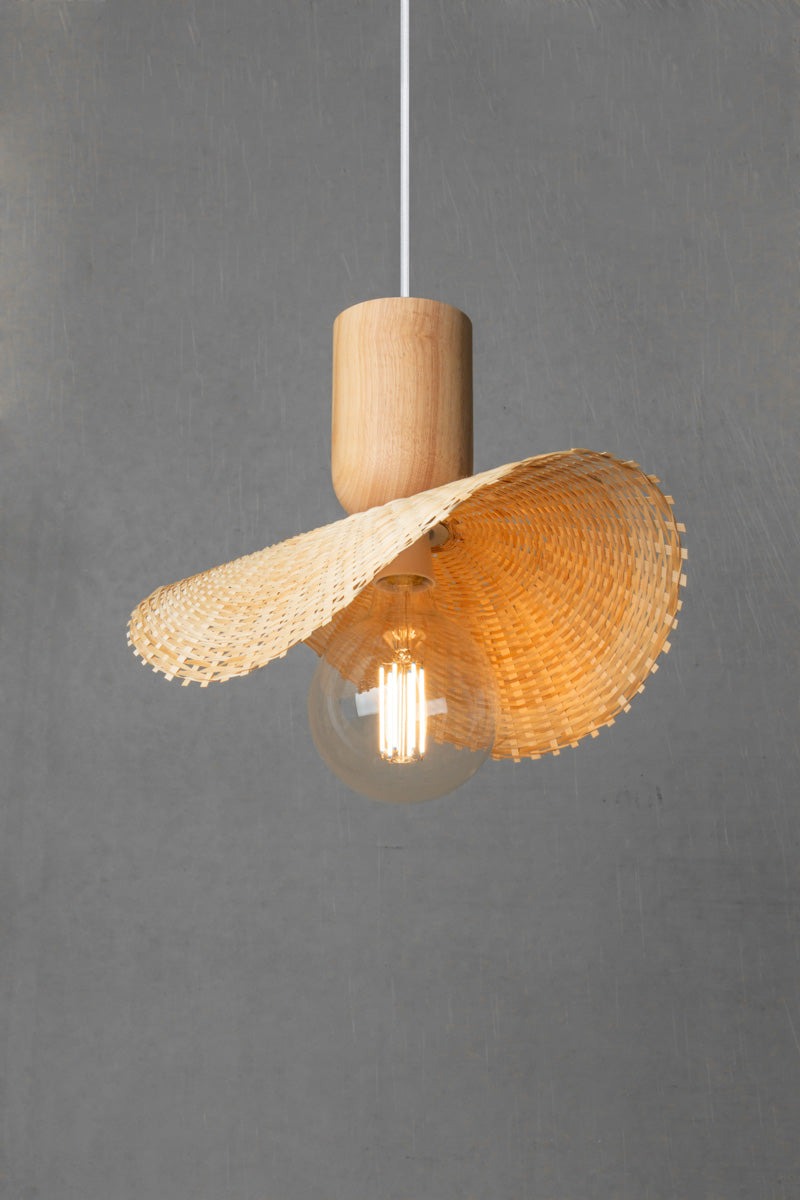 Nord Coast Pendant Light with wooden lampholder