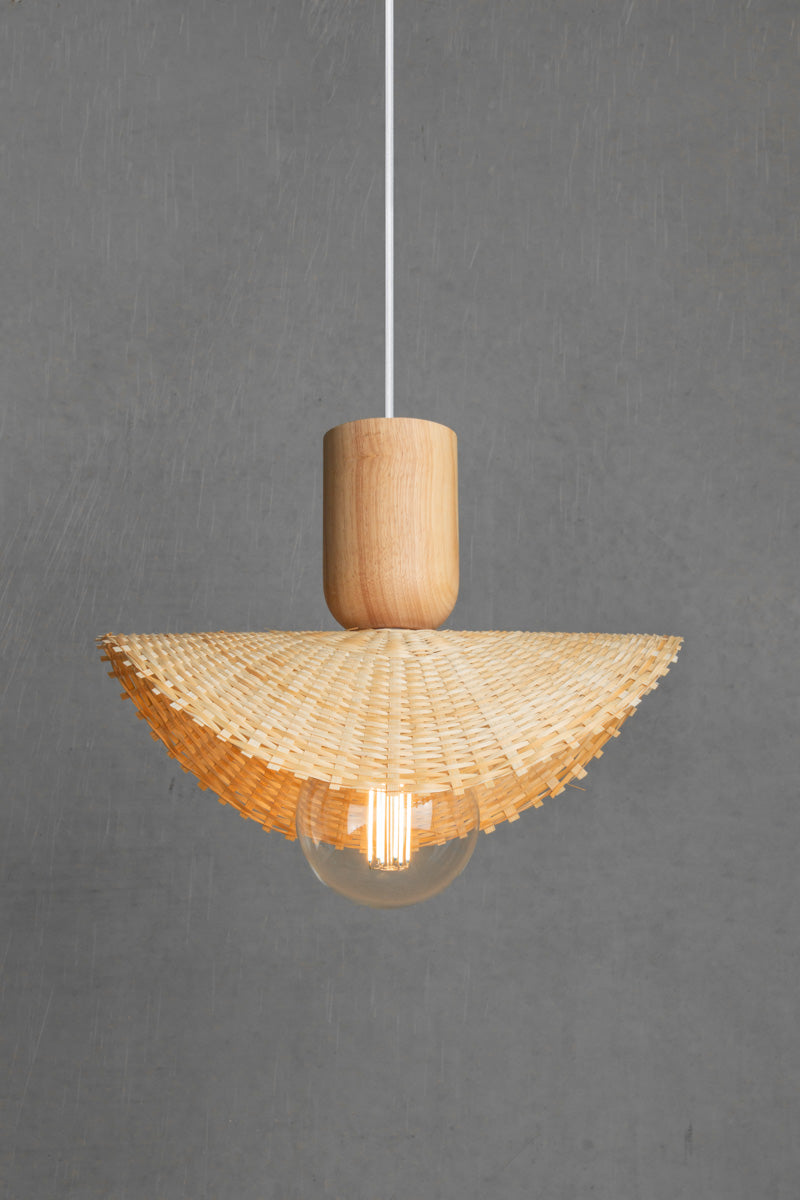 Nord Coast Pendant Light bamboo shade