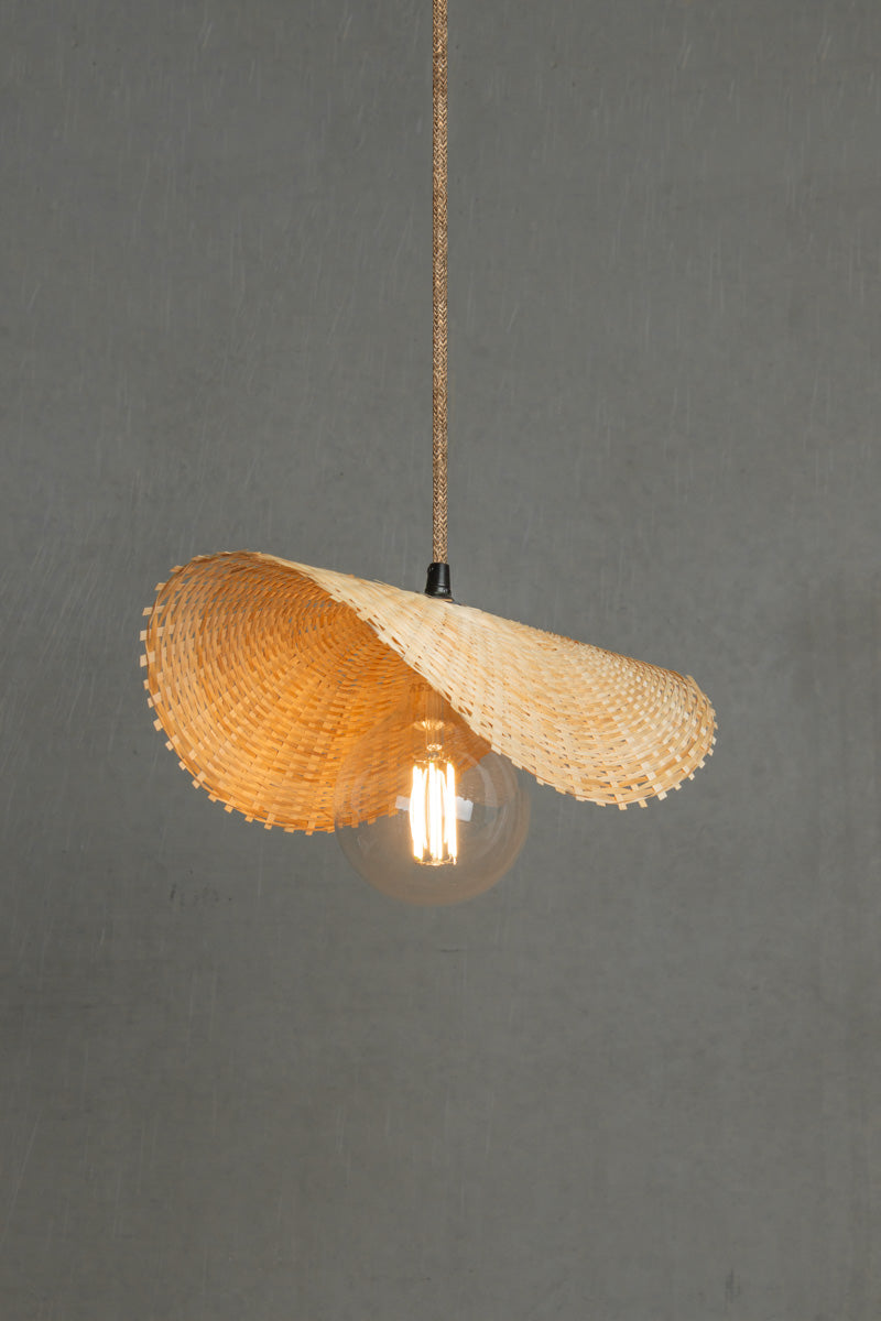 Coast Bamboo Pendant Light jute cord