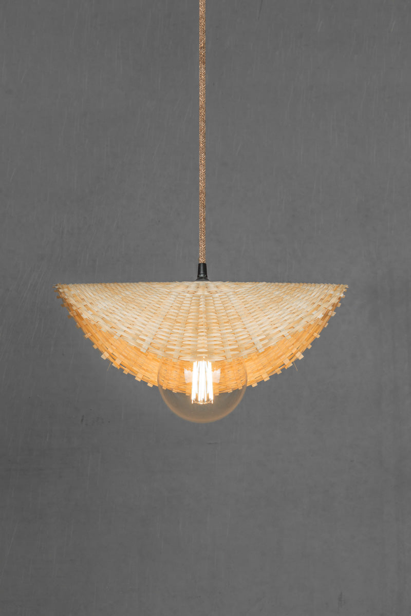 Coast Bamboo Pendant Light jut cord