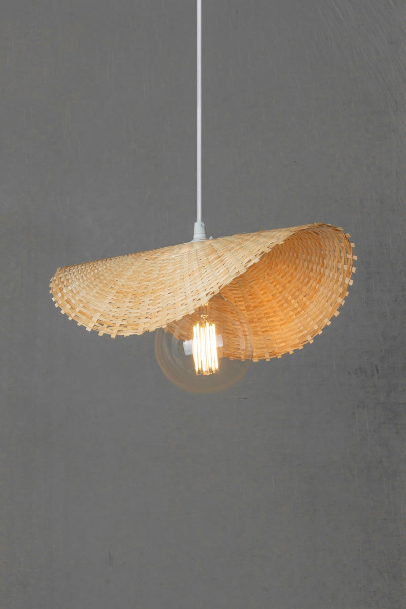 Coast Bamboo Pendant Light white