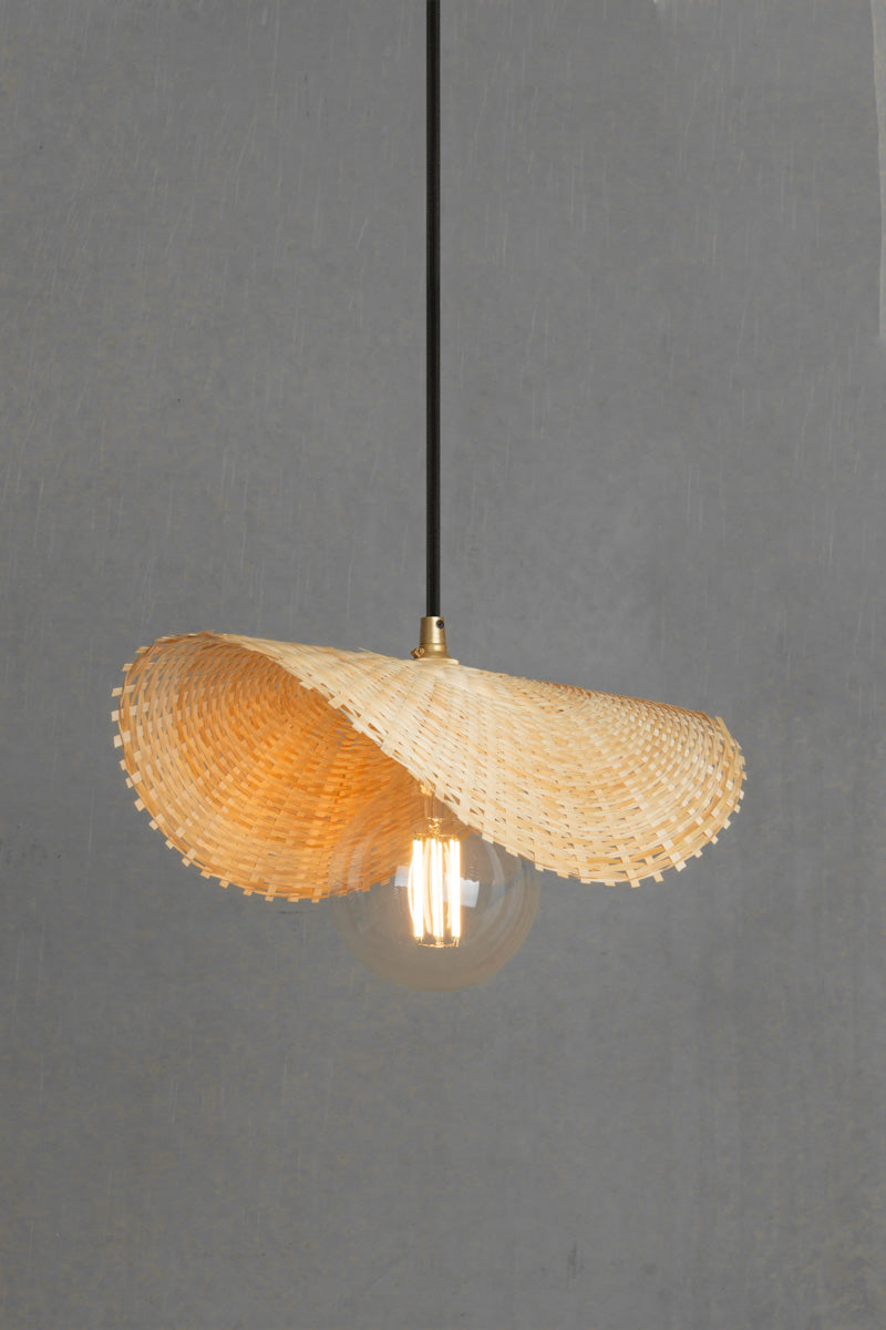 Coast Bamboo Pendant Light gold brass