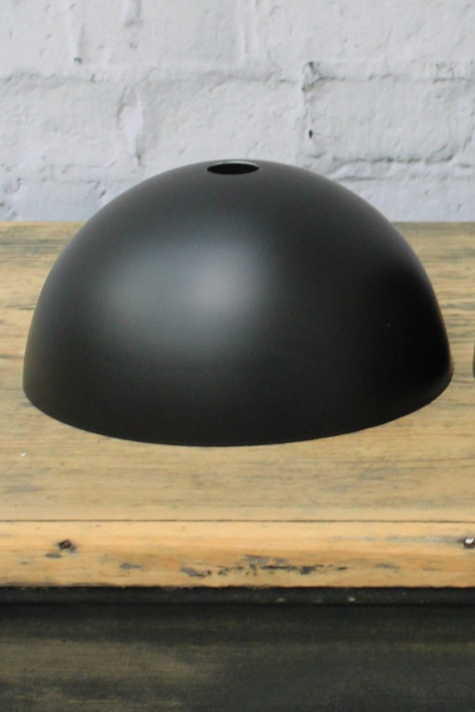 Large, black Dome shade