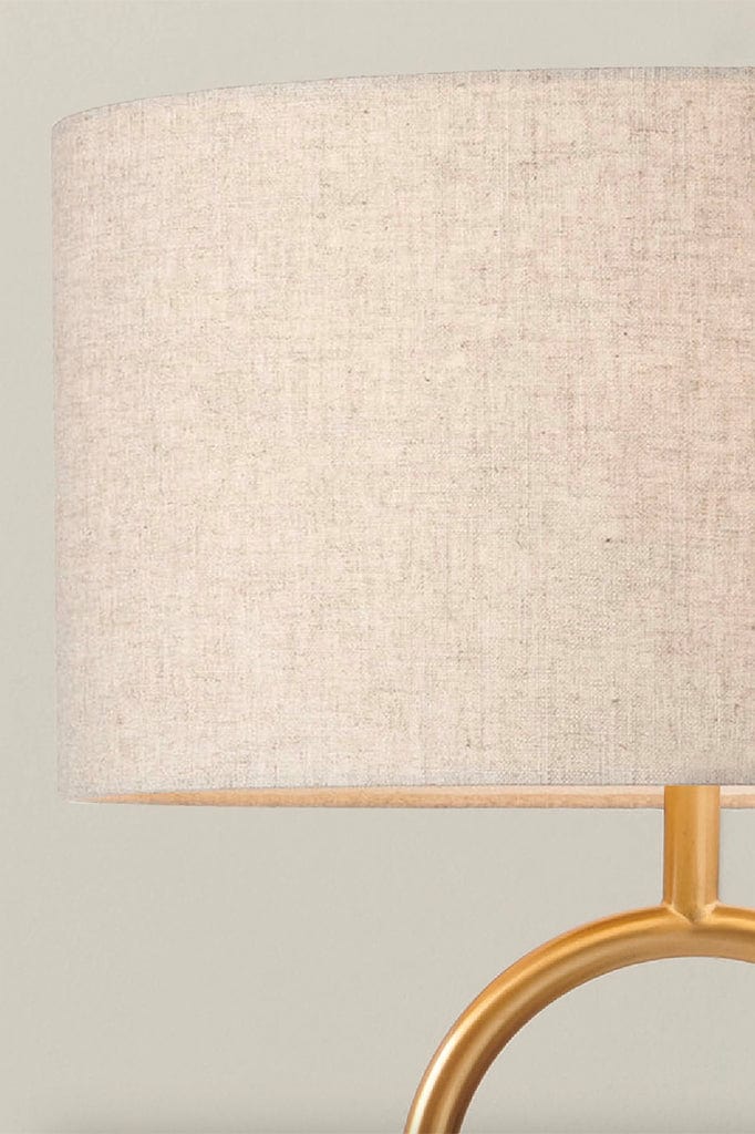 table lamp with Flax linen Shade