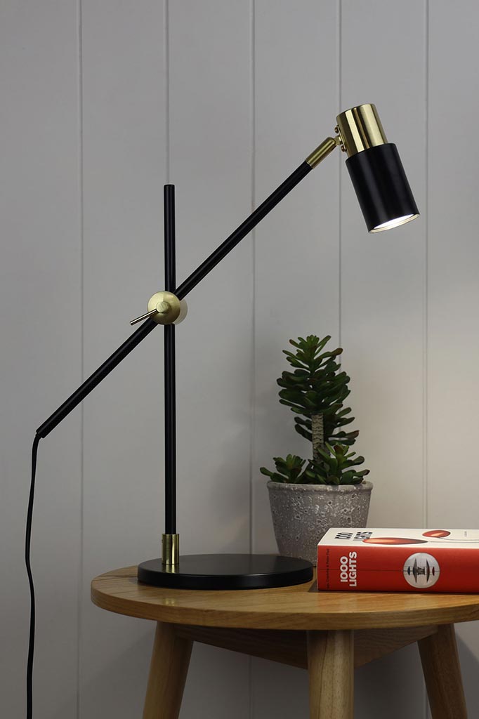 Chapelle Desk Lamp over coffee table