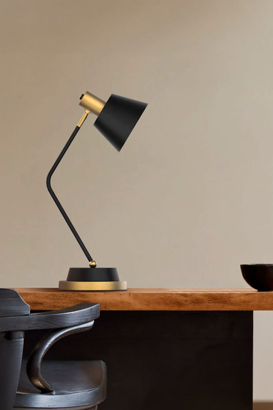 Cine Table Lamp on a wooden desk