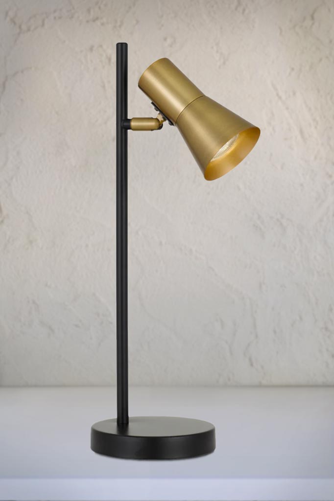 Pannal Table Lamp with  brass shades