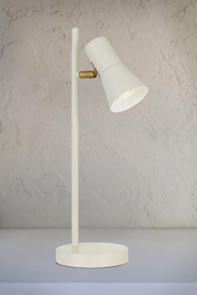 Pannal Table Lamp in beige.