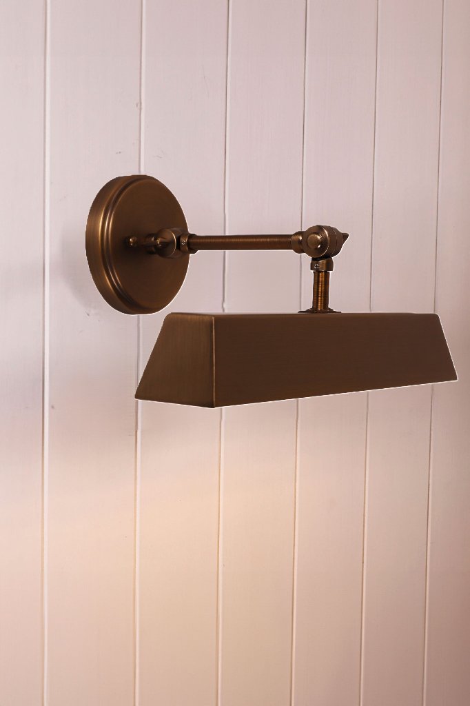 Bronze finished wall light