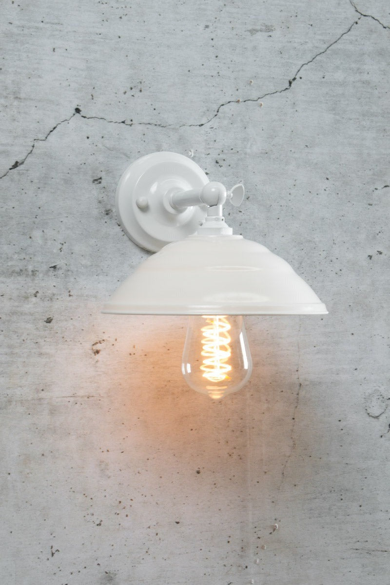 white Bakelite Wall Light white arm