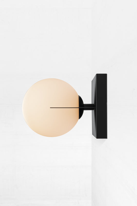 Black  slimline wall sconce for a modern look