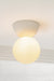 Brooklyn Concrete Orb Ceiling Light in living room