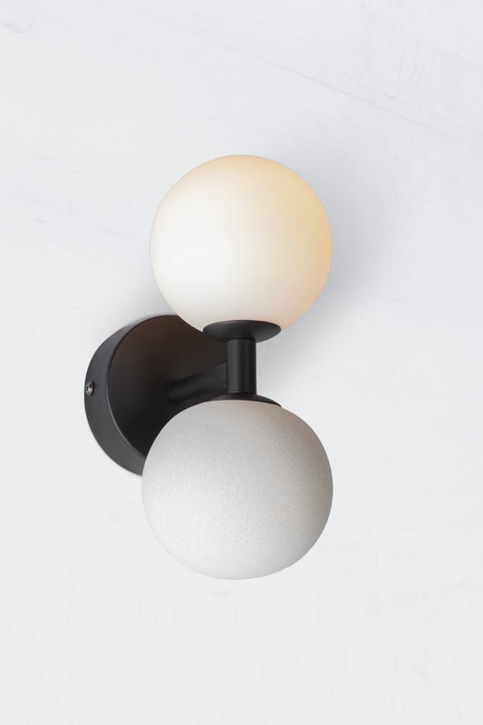 Brooklyn Concrete Orb Set Wall Light