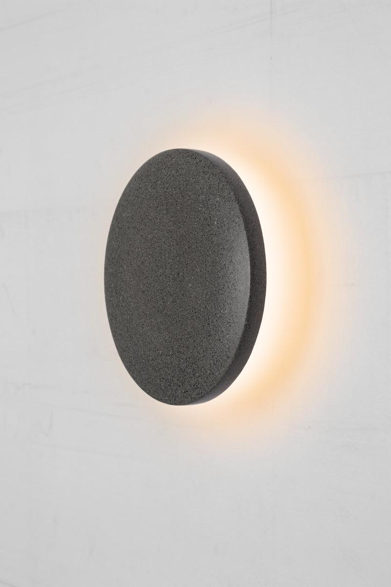 Boyds LED Exterior Disc Wall Light black 