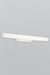 Small white tube vanity wall light