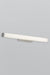 Small white tube vanity wall light, light off