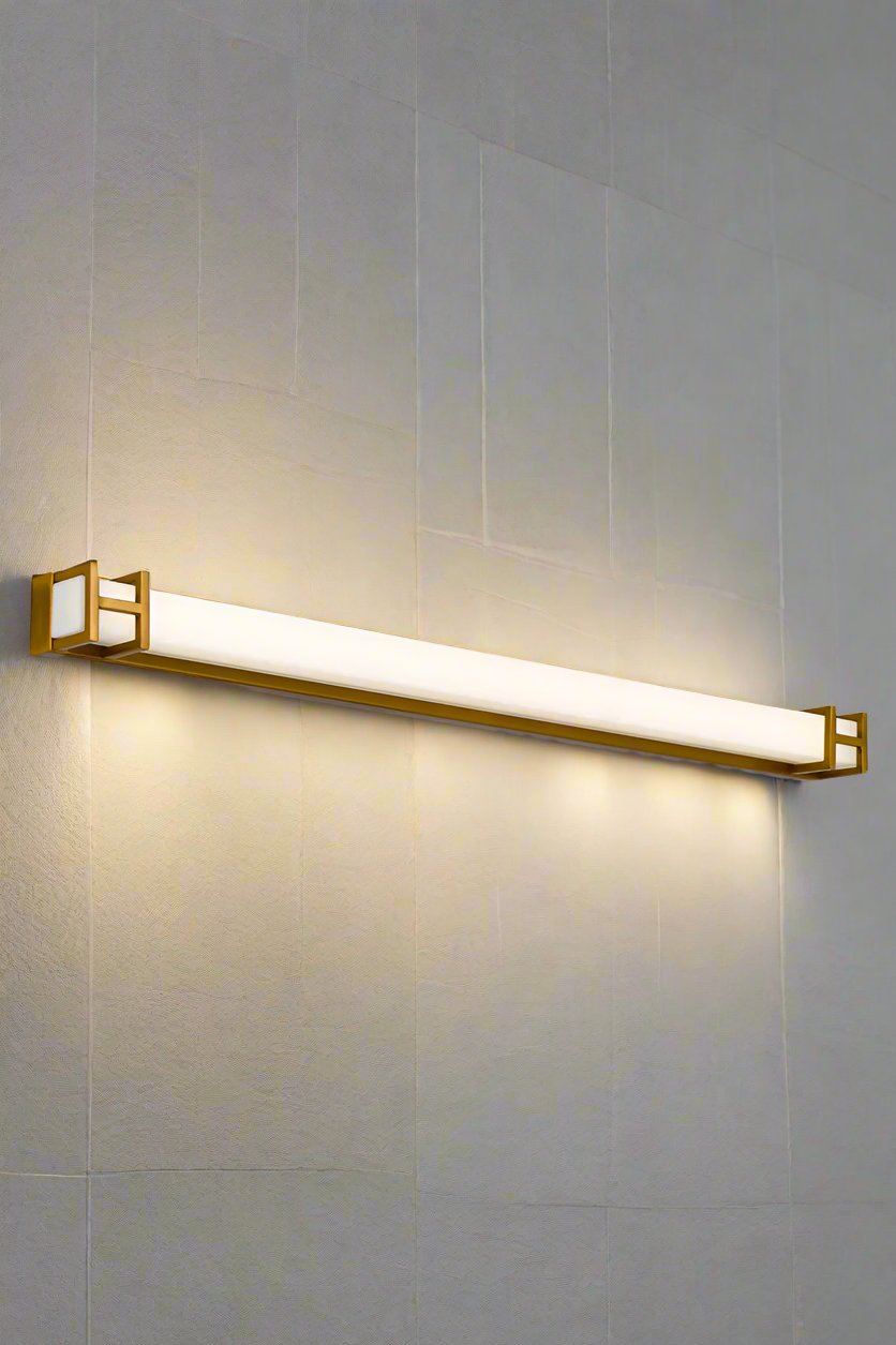 Large Gold/brass vanity wall light