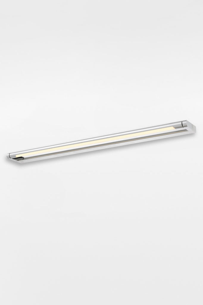 Large chrome vanity LED wall light