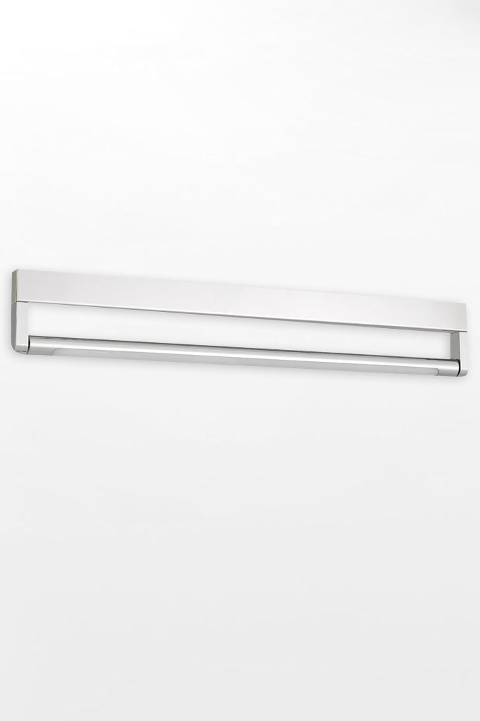 Top view Medium chrome vanity LED wall light