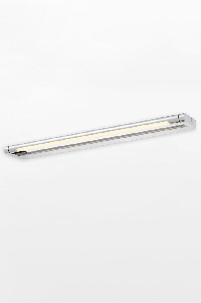 Medium chrome vanity LED wall light