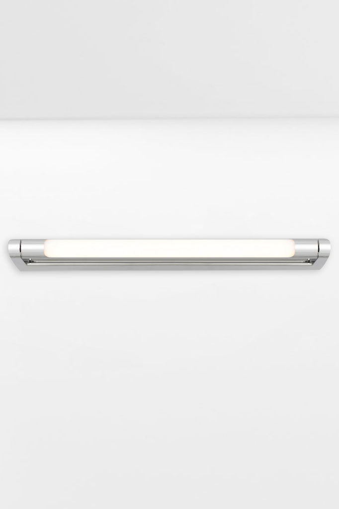 Front view of the Small chrome vanity LED wall light