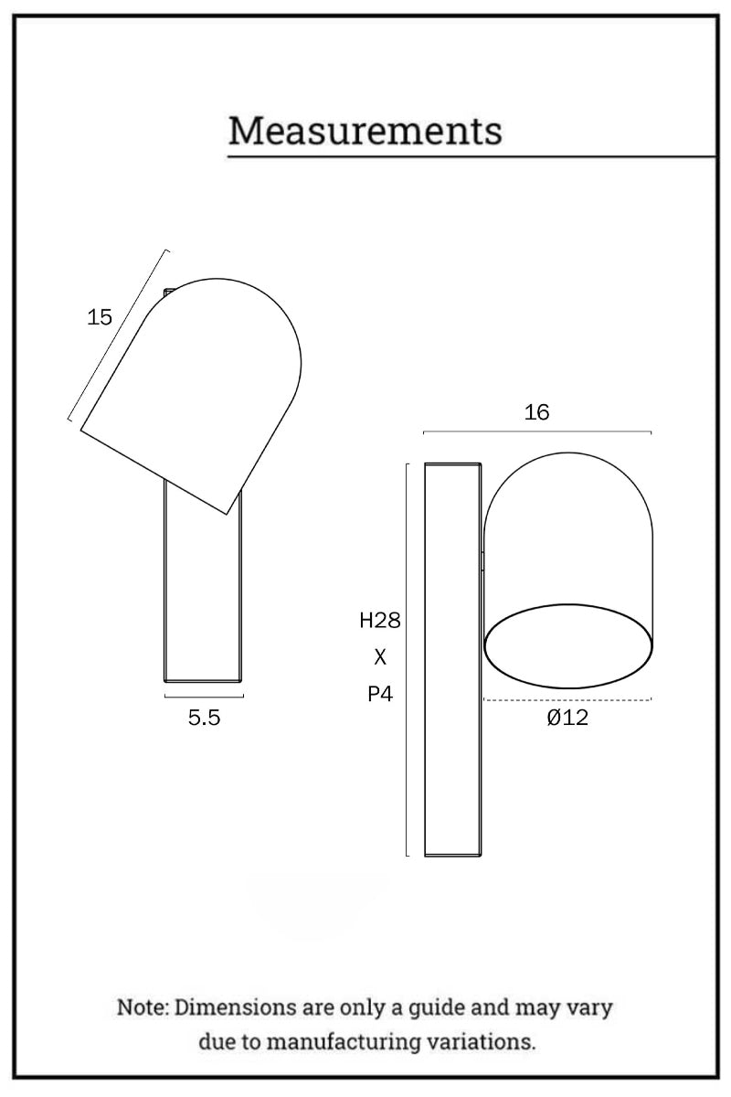 W1128 Dimension illustraion