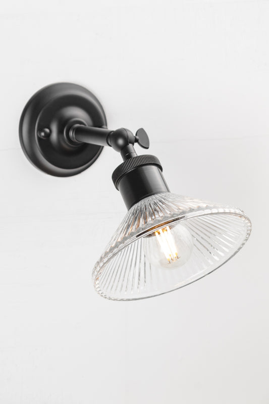 Swivel Arm Wall Light in black