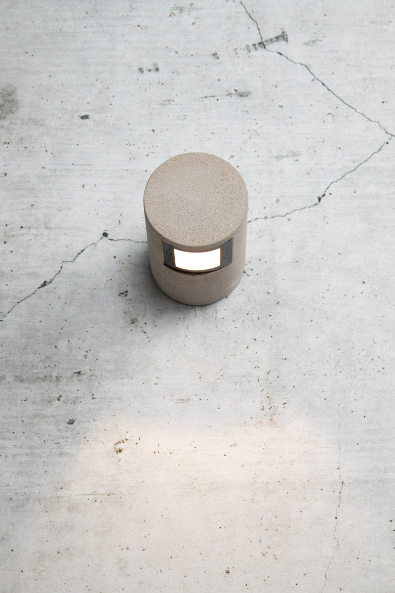 Concrete outdoor LED wall light