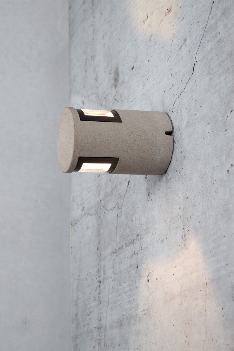 Two light rotatable outdoor wall light