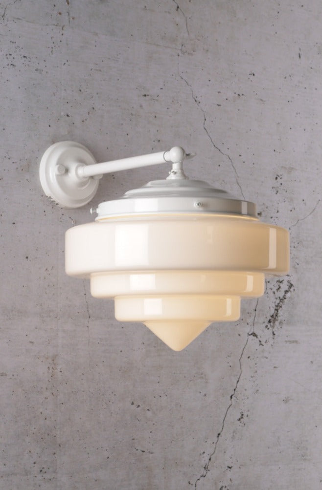 Pensacola Deco Wall Light white