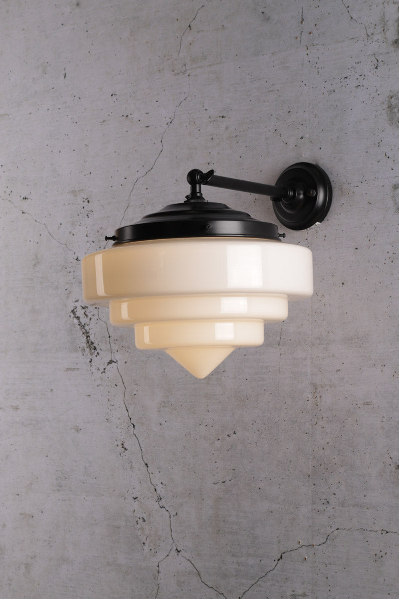 Pensacola Deco Wall Light black