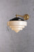 Pensacola Deco Wall Light gold brass arm large shade