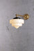 Pensacola Deco Wall Light gold brass arm small shade