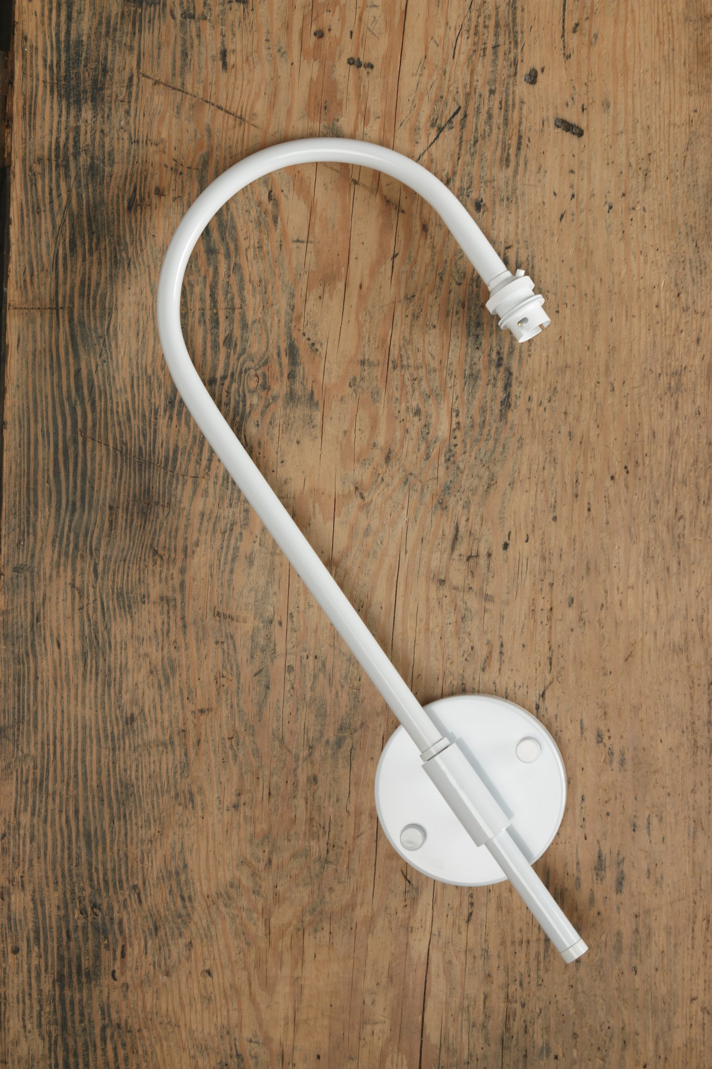 Shepherd Hook Swivel Arm Wall Light - B22 in white finish