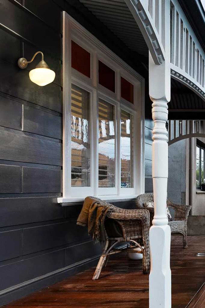 Washington-Gooseneck-Exterior-Wall-Light-on balcony