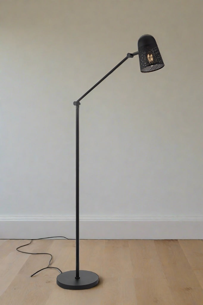  Floor Lamp in black, showcasing its sleek and modern design.