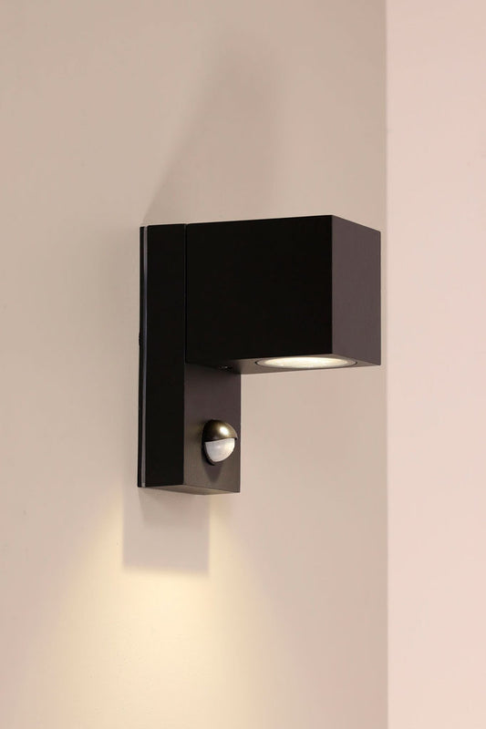 Black Outdoor Light with Motion Sensor