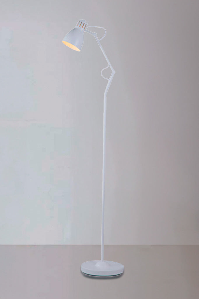 white floor lamp