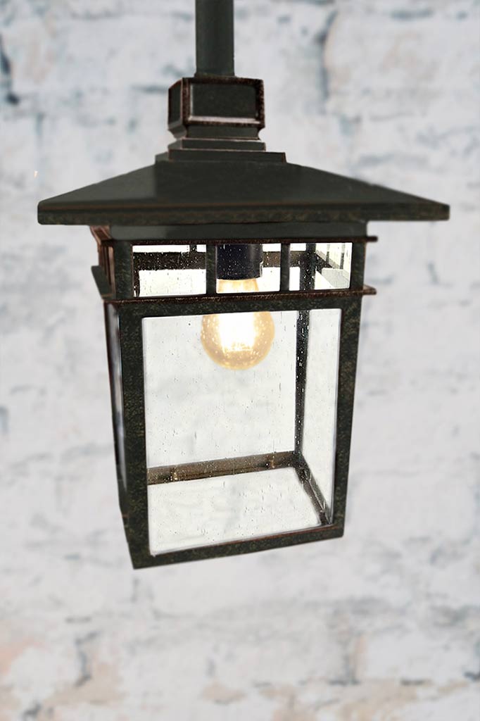 Outdoor lantern rod pendant