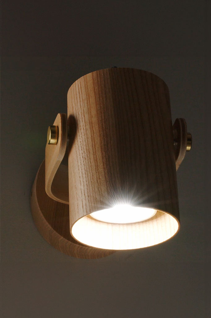 Wood Cylindrical Wall Lamp video