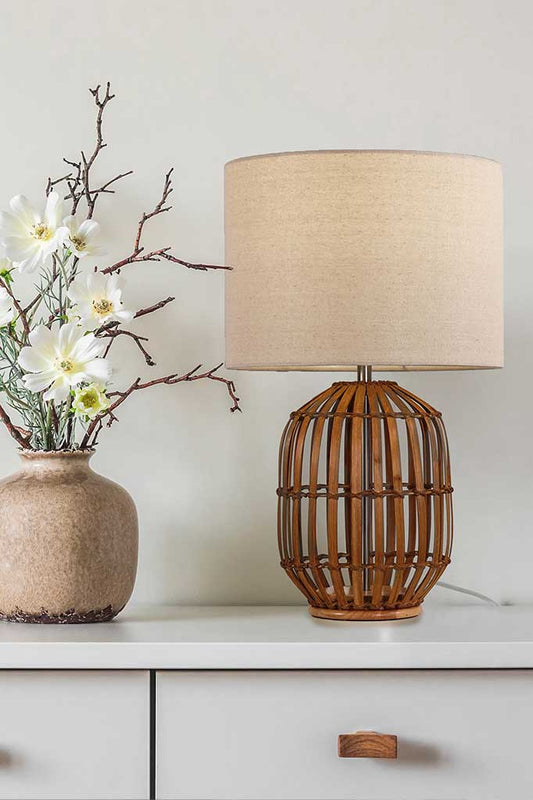 bribie table lamp in a hallway entrance table