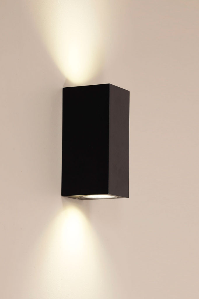 black Brookfield Up/Down LED Exterior Light