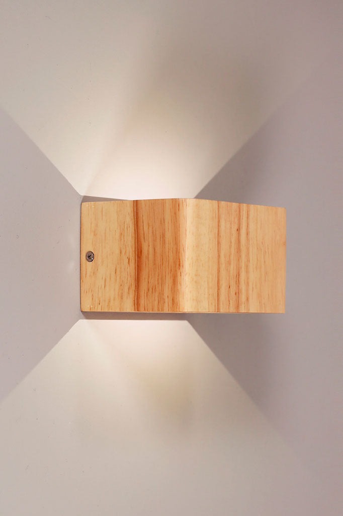 wood wall light