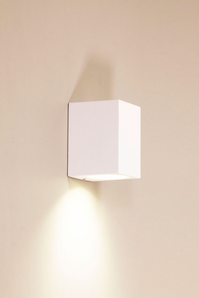 Modern Outdoor Wall Light in White